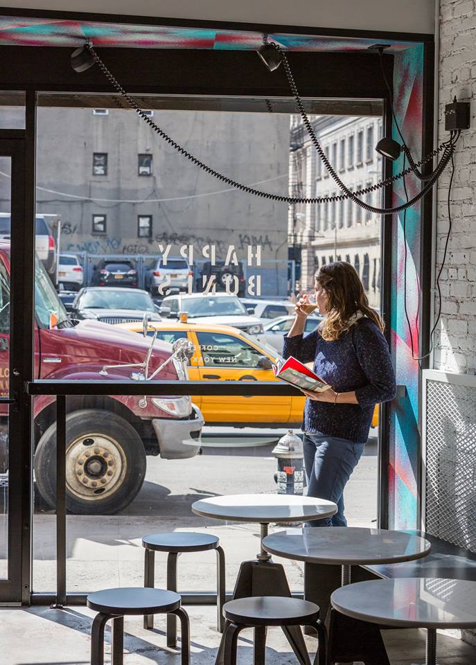 Prendre un café à New York